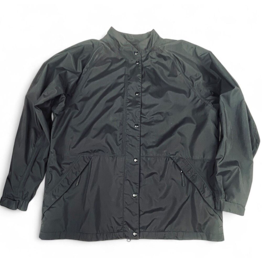 Footjoy Dryjoys Womens Jacket Golf Windbreaker Rain Jacket Sz XL Black